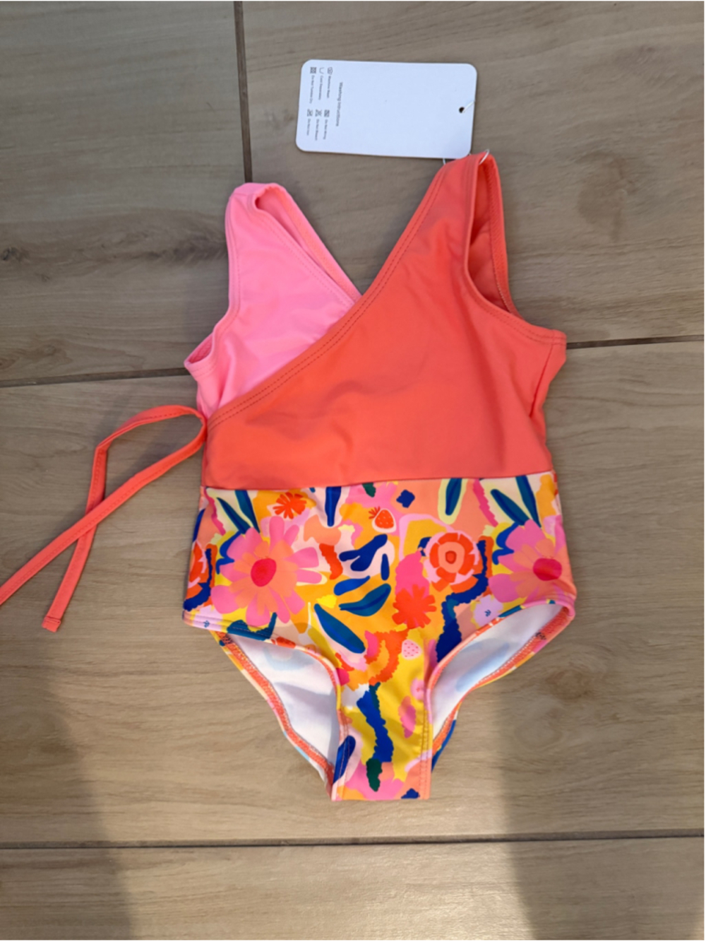 NEW Floral Toddler Girl 1 Pc Swimsuit Swimwear Bathing Suit 12-18 Months